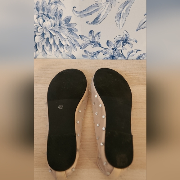 Mesh Crystal Rhinestone Ballet Flats, size 9 - Picture 7 of 8